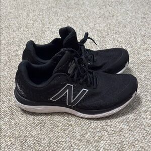 New Balance Black and White Athletic Sneakers